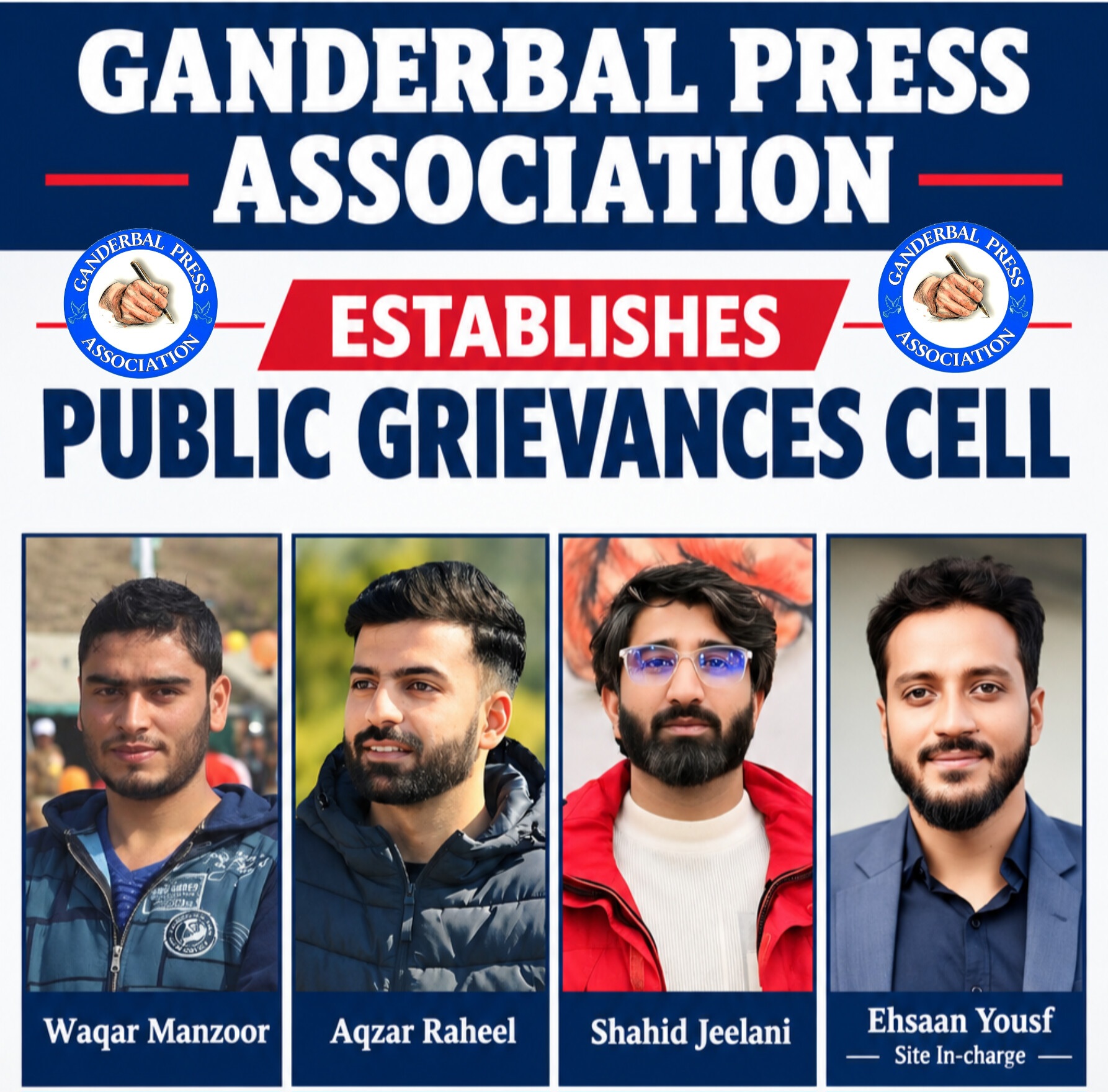 Ganderbal Press Association Establishes Public Grievances Cell Ganderbal Press Association Establishes Public Grievances Cell